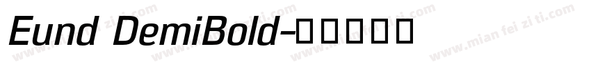 Eund DemiBold字体转换